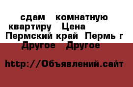 сдам 1 комнатную квартиру › Цена ­ 8 000 - Пермский край, Пермь г. Другое » Другое   